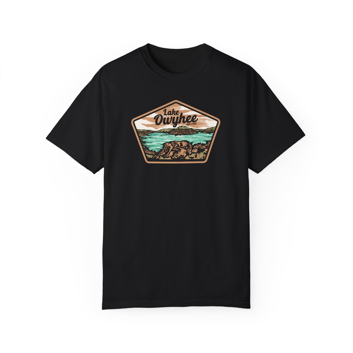 Lake Owyhee Patch Unisex Garment-Dyed T-shirt