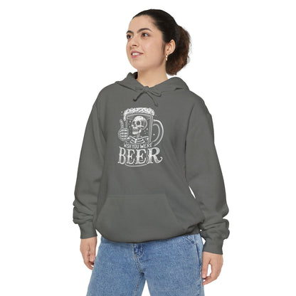 Wish You Were Beer Unisex Garment-Dyed Hoodie