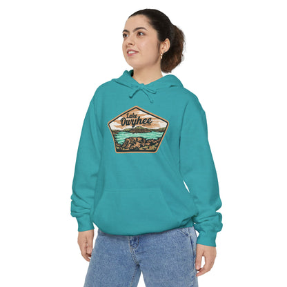 Lake Owyhee Patch Unisex Garment-Dyed Hoodie