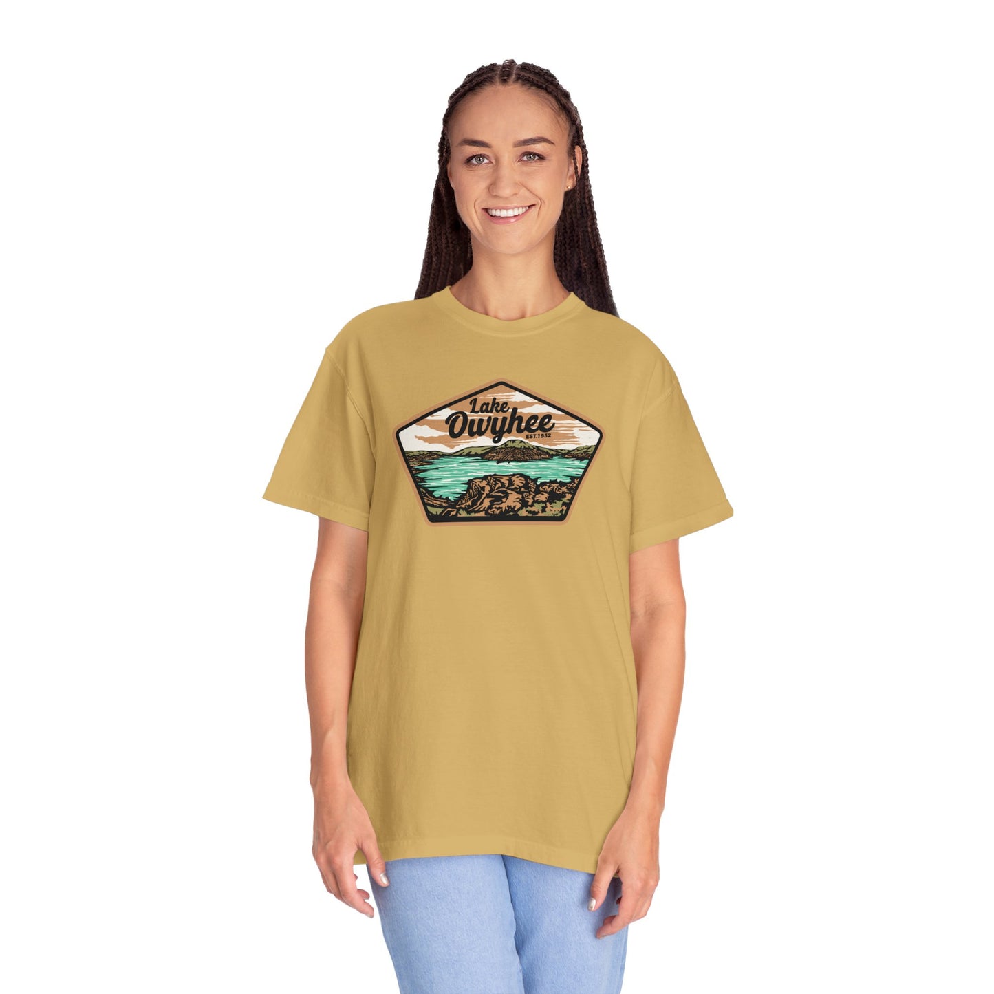 Lake Owyhee Patch Unisex Garment-Dyed T-shirt