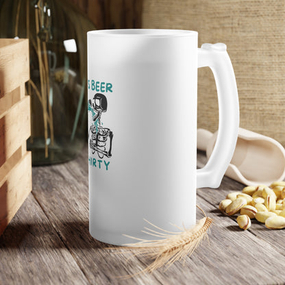 Its Beer Thirty Frosted Glass Beer Mug