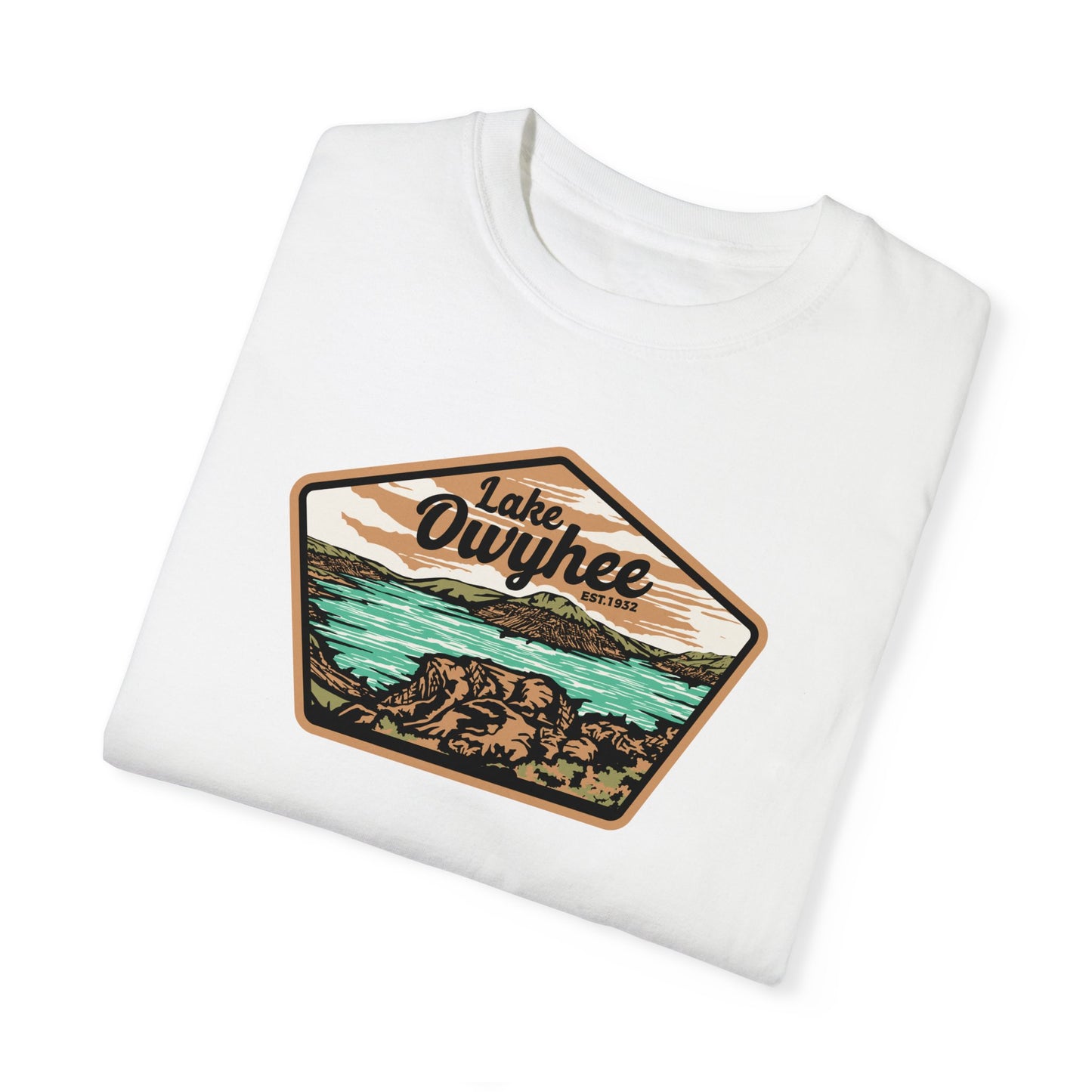 Lake Owyhee Patch Unisex Garment-Dyed T-shirt