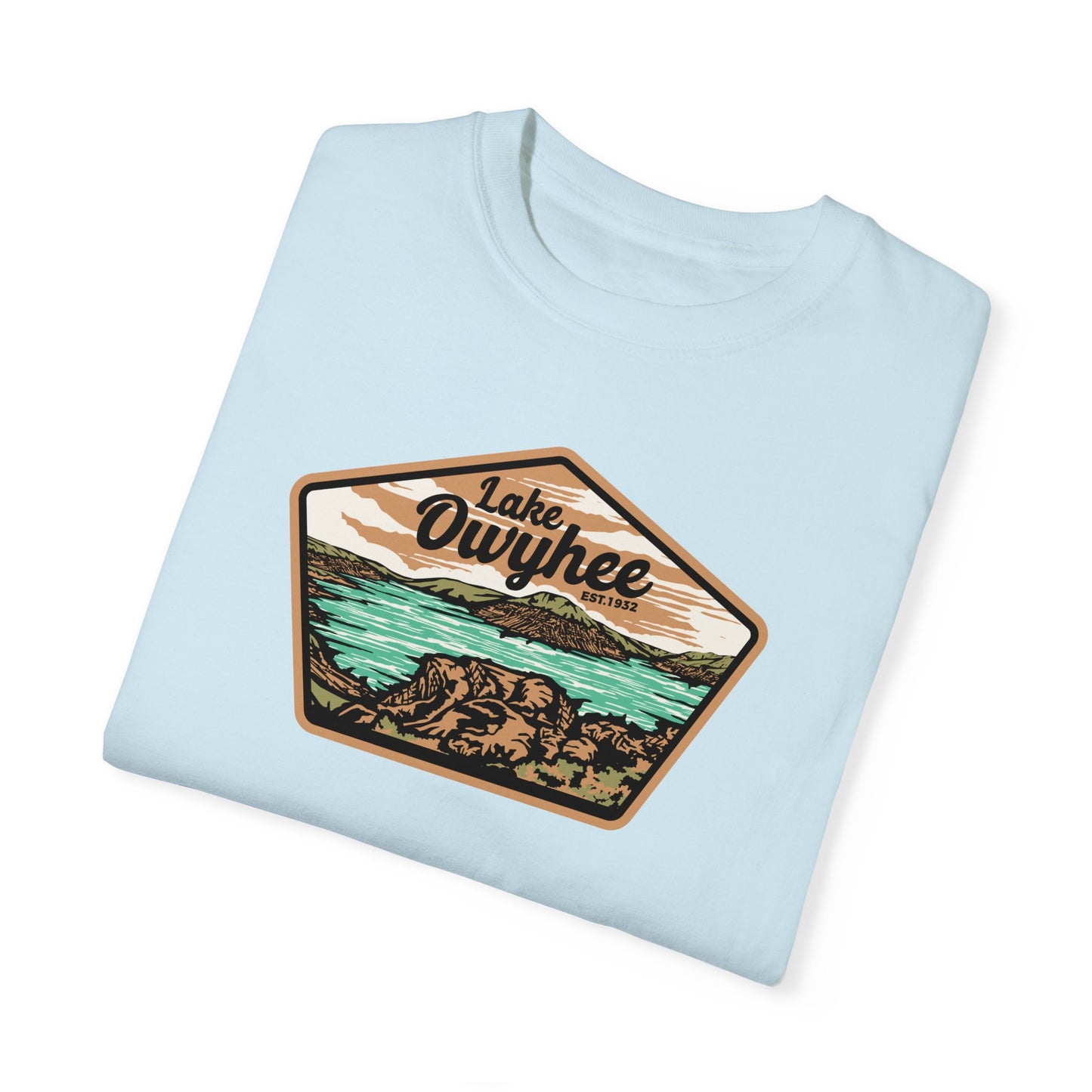 Lake Owyhee Patch Unisex Garment-Dyed T-shirt