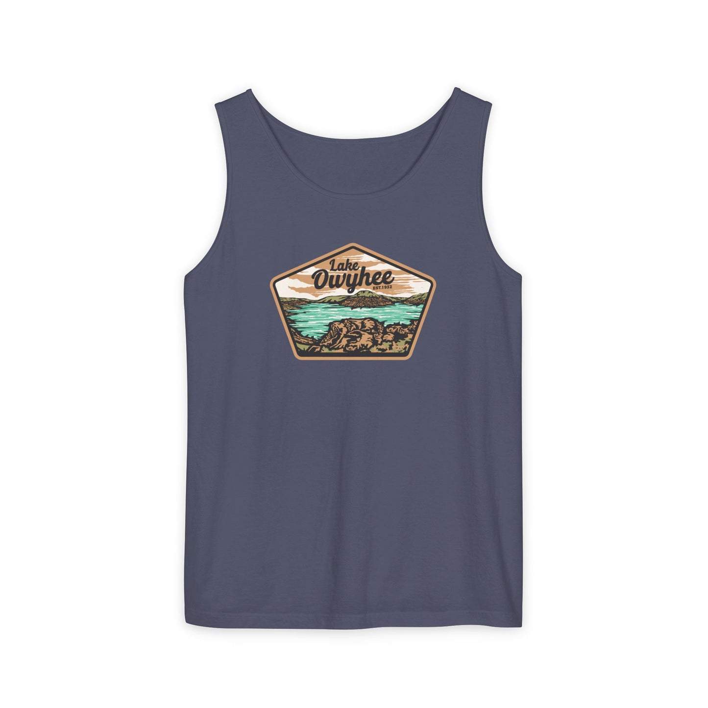 Lake Owyhee Patch Unisex Garment-Dyed Tank Top