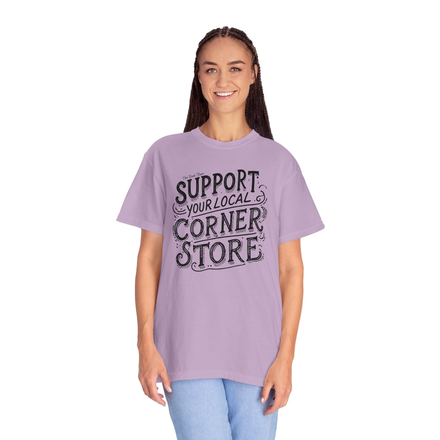 Support Your Local Store Unisex Garment-Dyed T-shirt