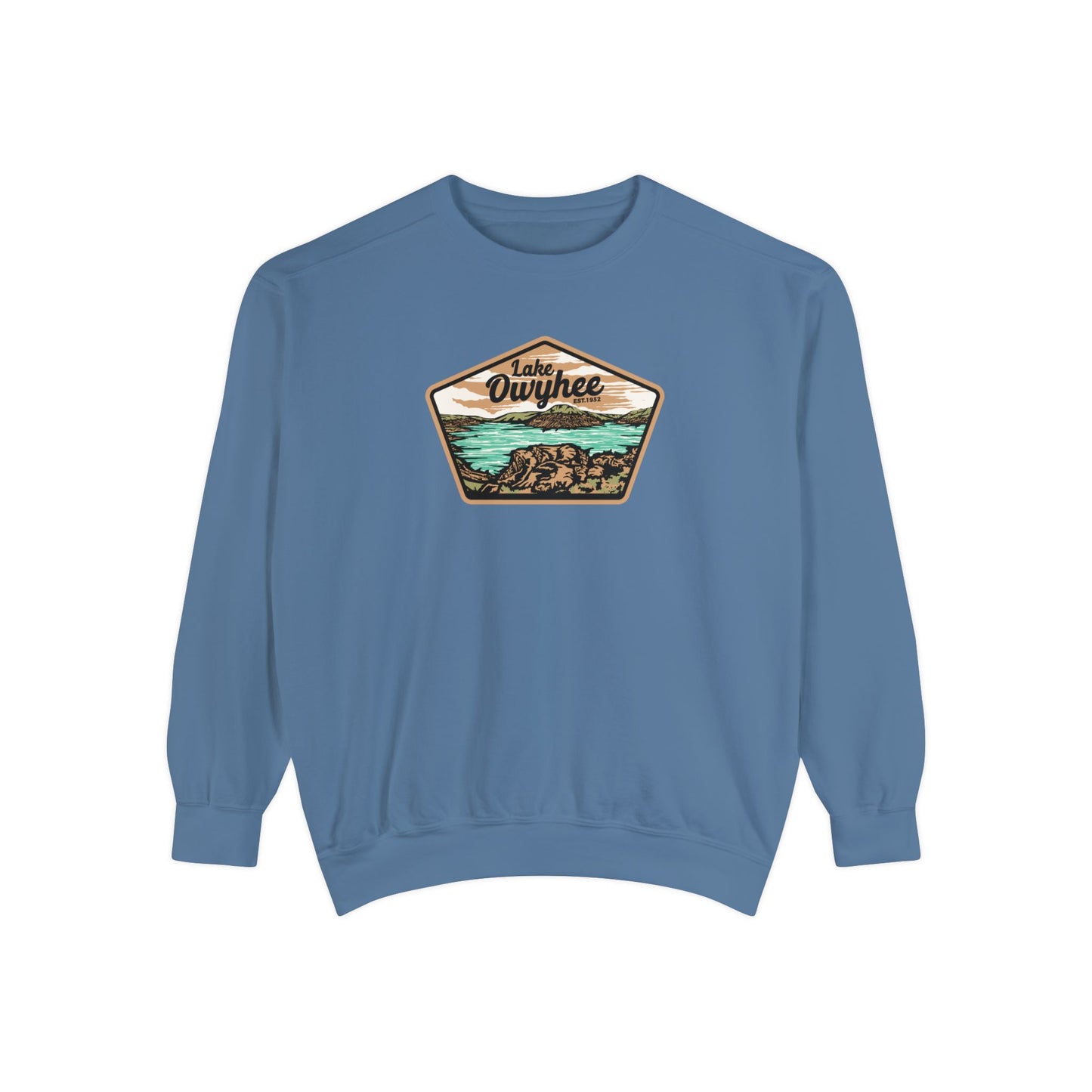 Lake Owyhee Patch Unisex Garment-Dyed Sweatshirt