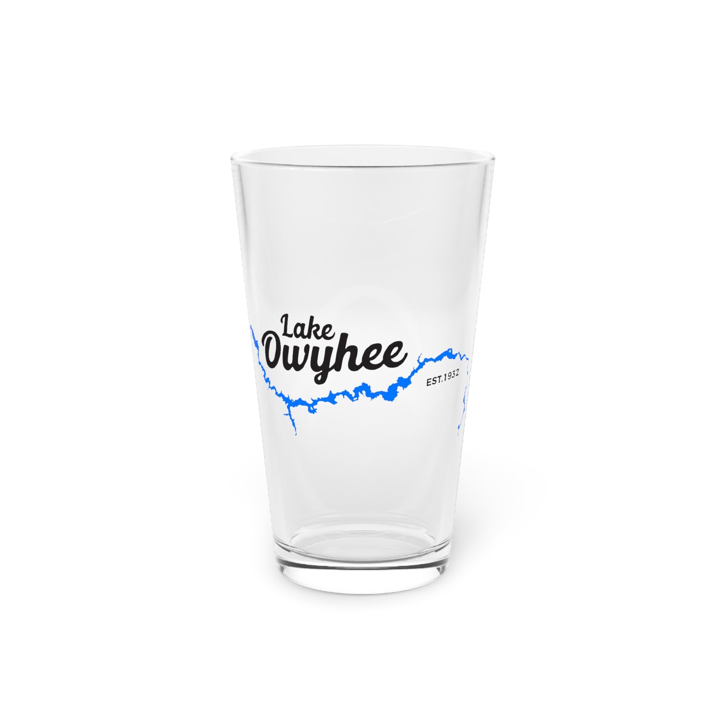 Lake Owyhee Outline Pint Glass, 16oz