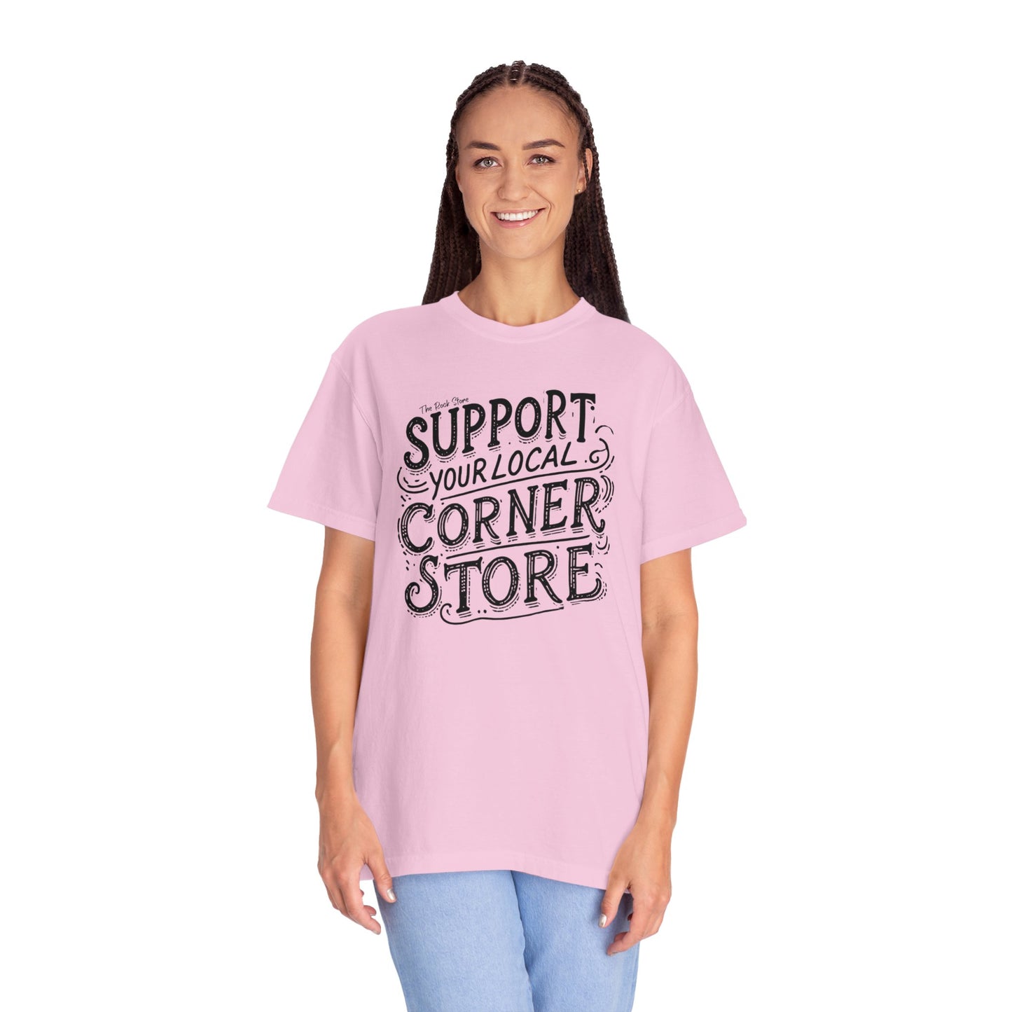 Support Your Local Store Unisex Garment-Dyed T-shirt