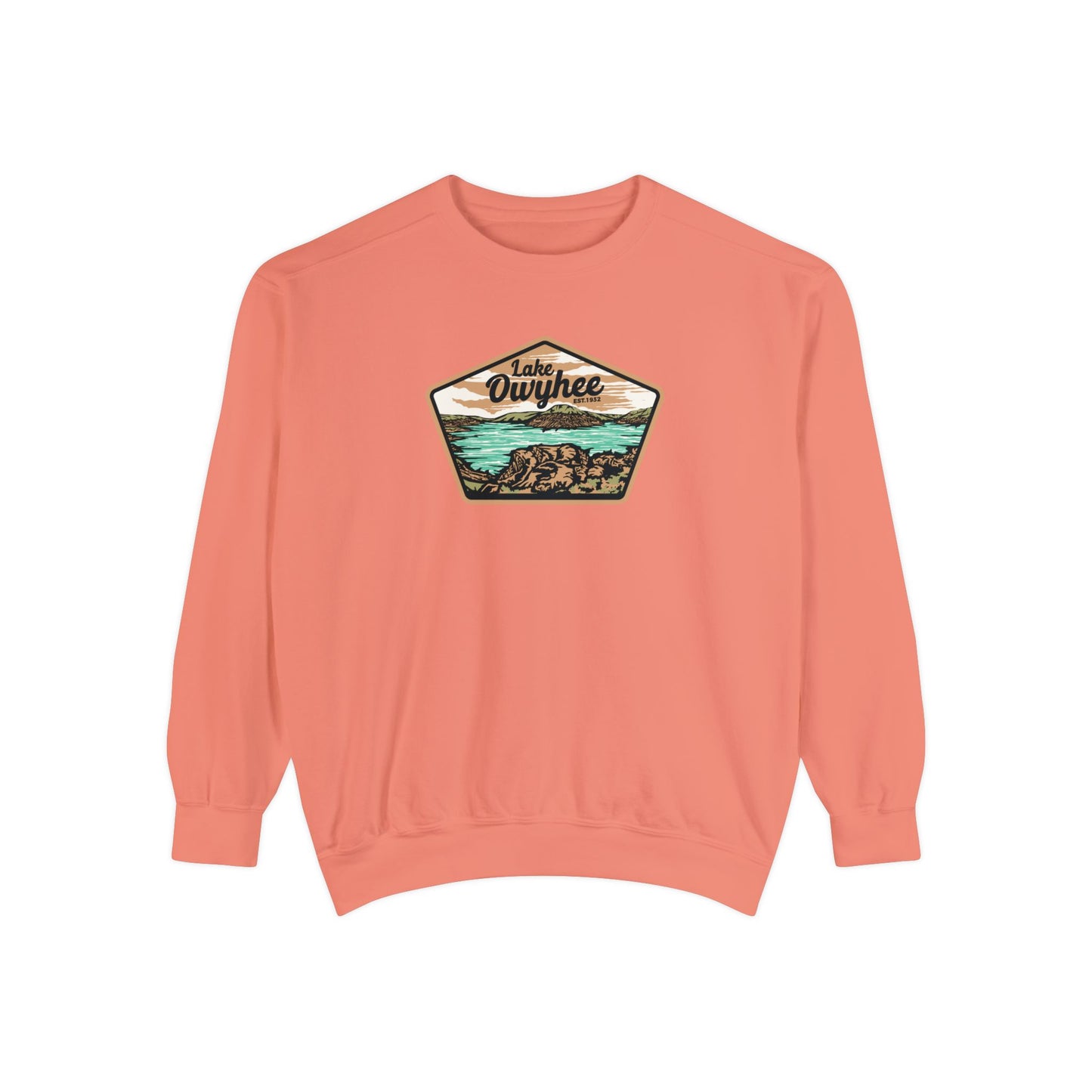 Lake Owyhee Patch Unisex Garment-Dyed Sweatshirt