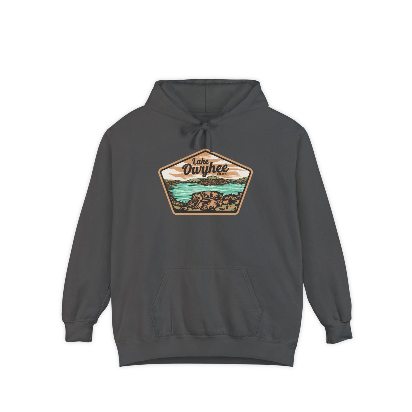 Lake Owyhee Patch Unisex Garment-Dyed Hoodie