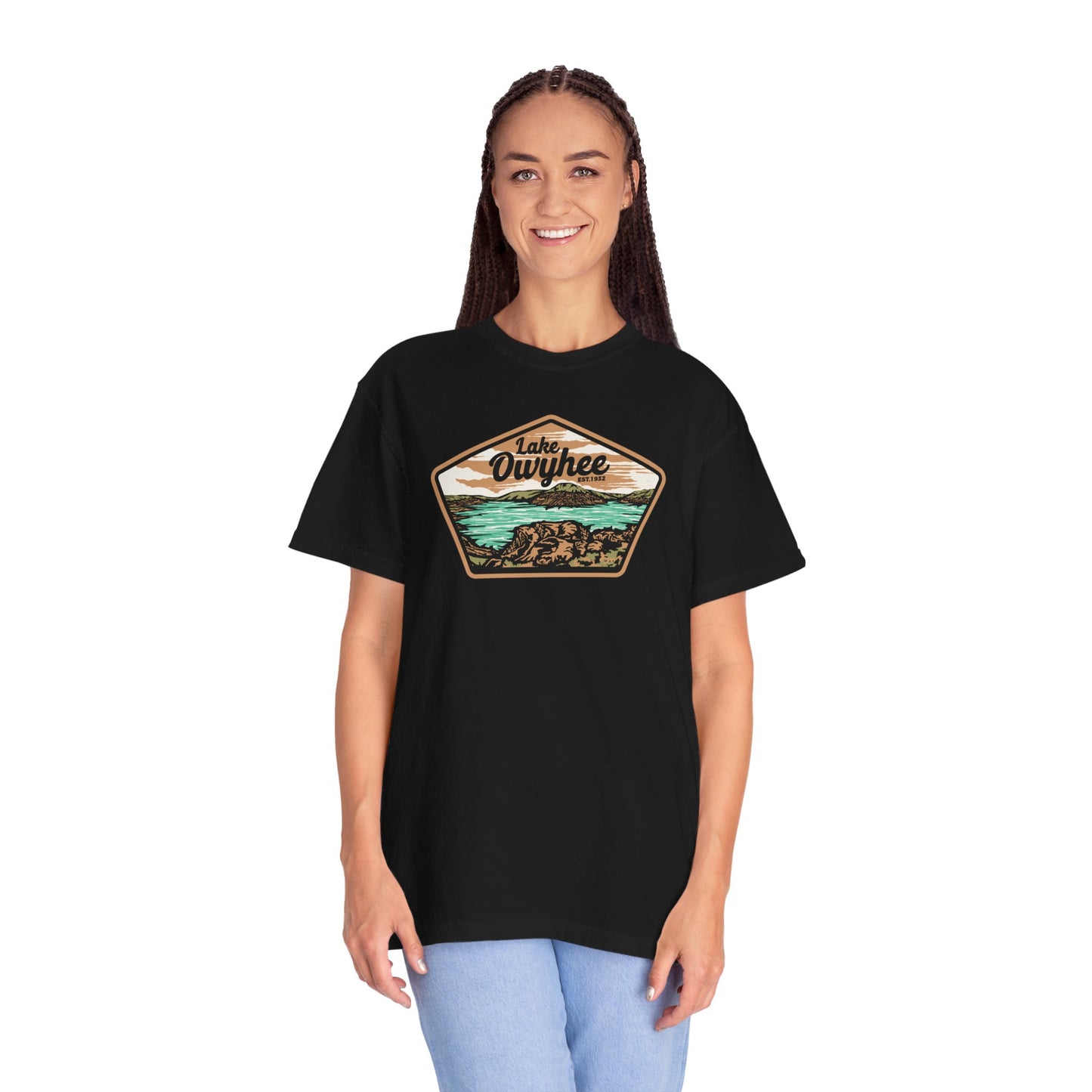 Lake Owyhee Patch Unisex Garment-Dyed T-shirt