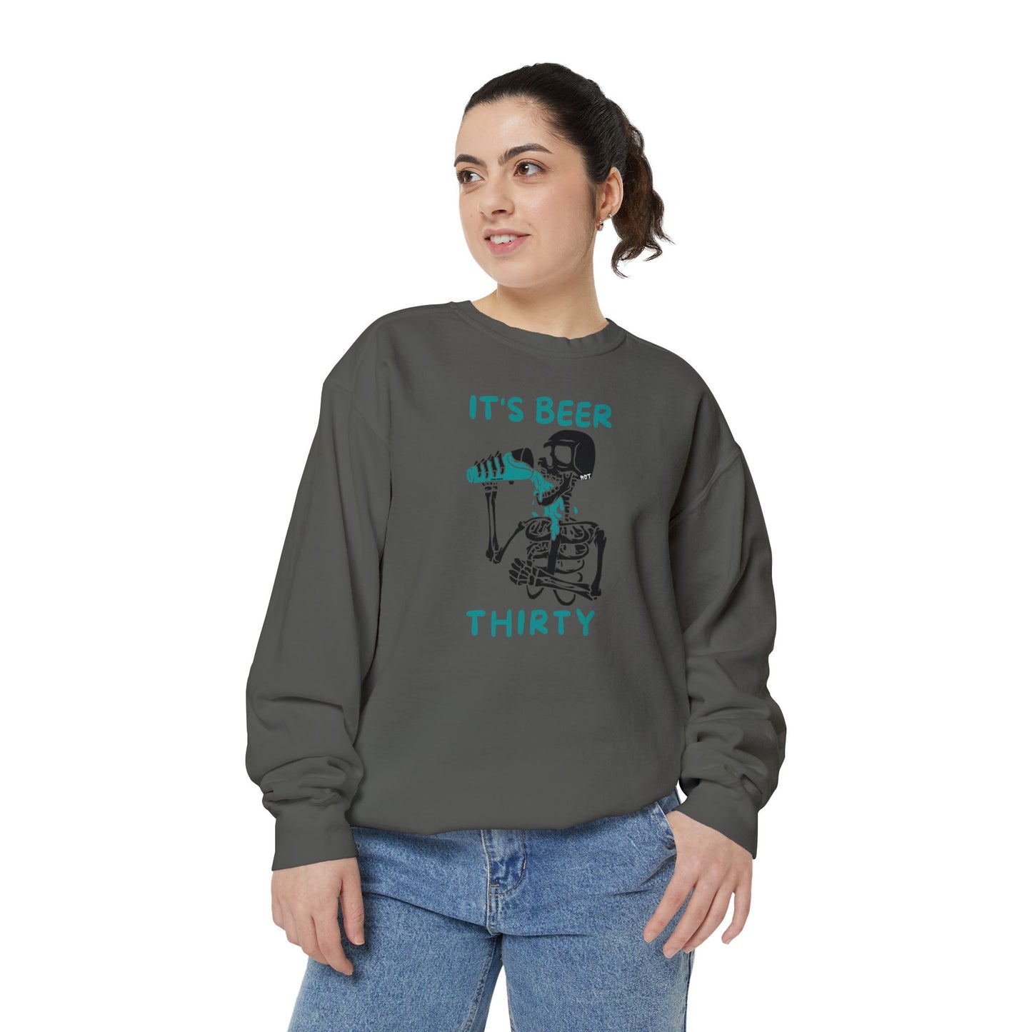 Beer Thirty Unisex Garment-Dyed Sweatshirt