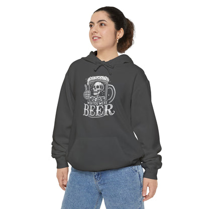 Wish You Were Beer Unisex Garment-Dyed Hoodie