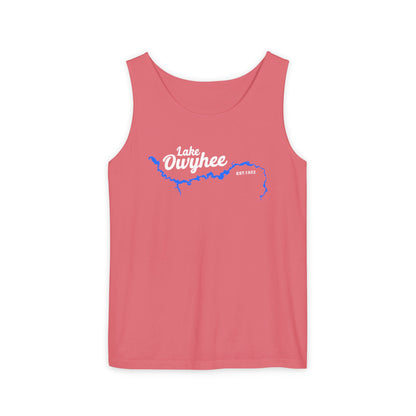 Lake Owyhee Outline Unisex Garment-Dyed Tank Top