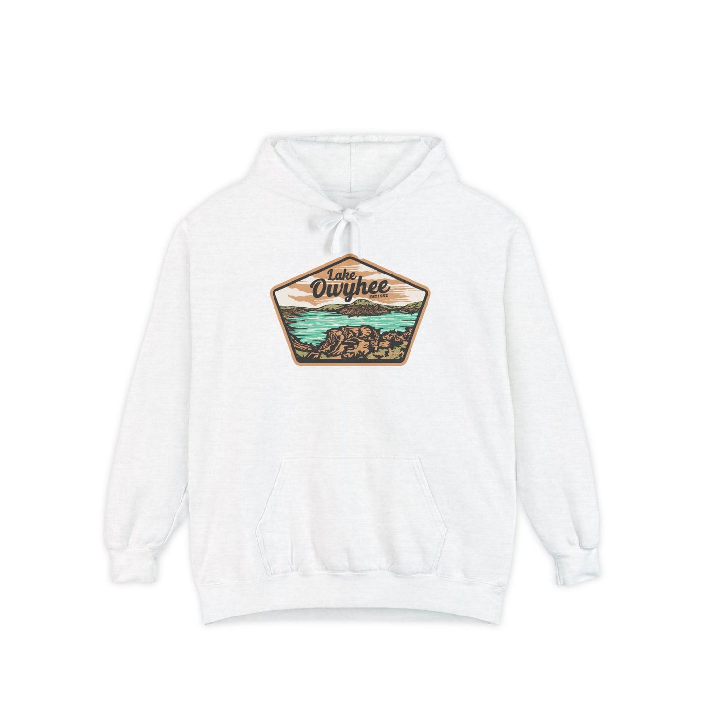 Lake Owyhee Patch Unisex Garment-Dyed Hoodie