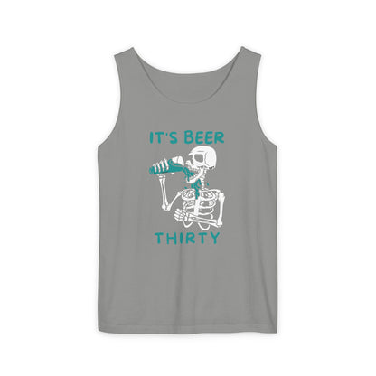 Beer Thirty Unisex Garment-Dyed Tank Top