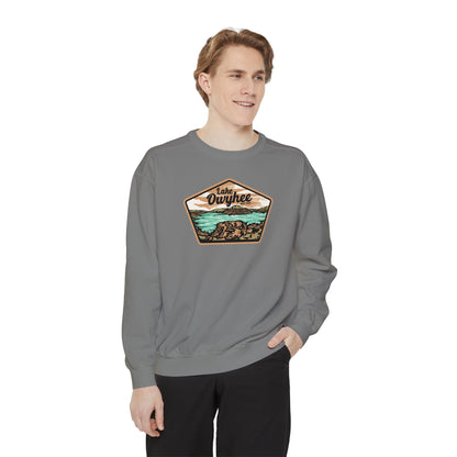 Lake Owyhee Patch Unisex Garment-Dyed Sweatshirt