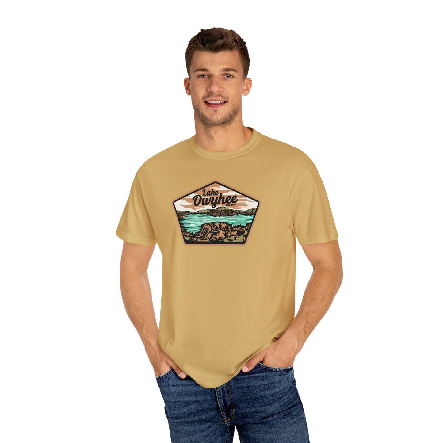 Lake Owyhee Patch Unisex Garment-Dyed T-shirt