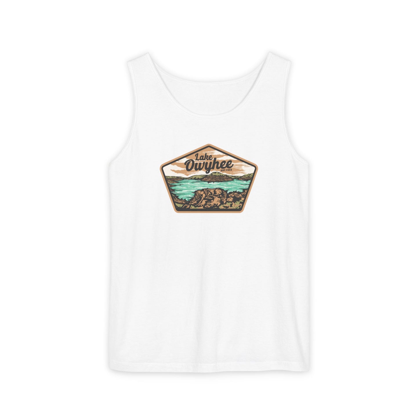 Lake Owyhee Patch Unisex Garment-Dyed Tank Top