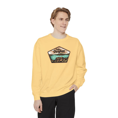 Lake Owyhee Patch Unisex Garment-Dyed Sweatshirt