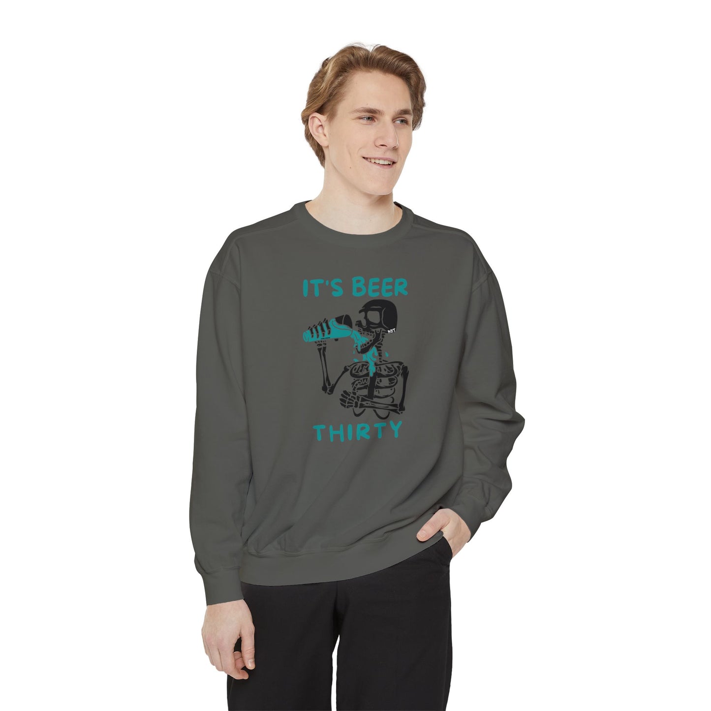 Beer Thirty Unisex Garment-Dyed Sweatshirt