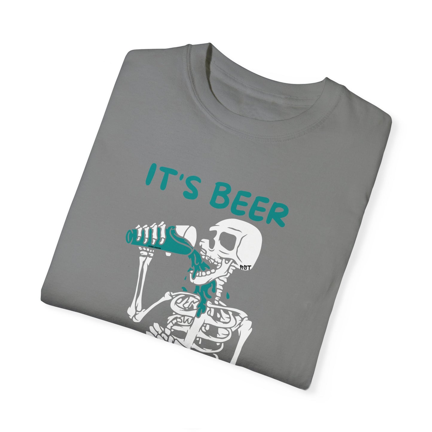 White Beer Thirty Unisex Garment-Dyed T-shirt