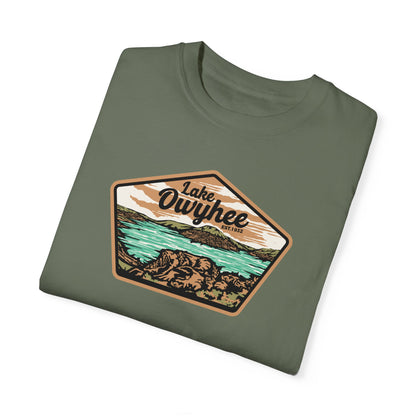 Lake Owyhee Patch Unisex Garment-Dyed T-shirt