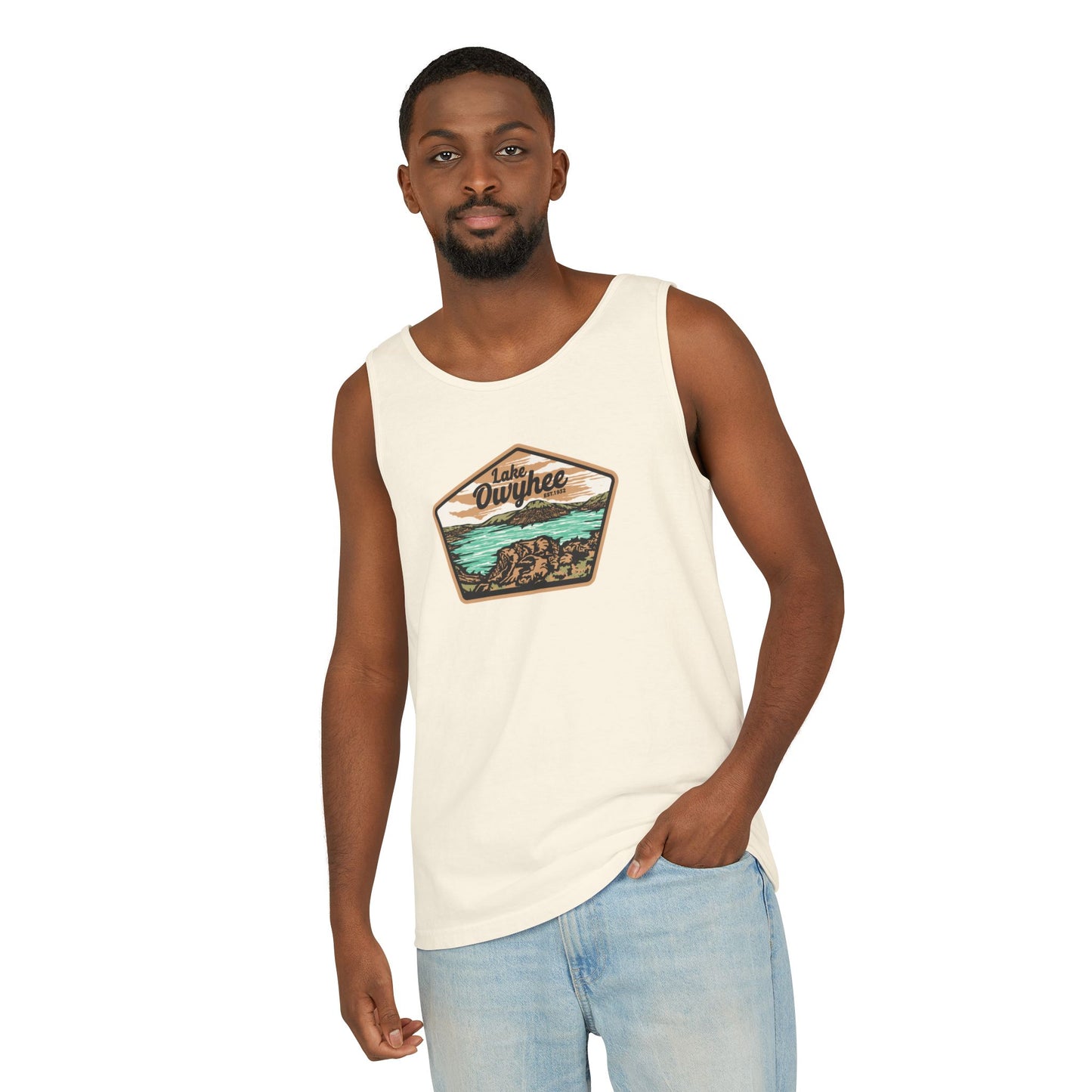 Lake Owyhee Patch Unisex Garment-Dyed Tank Top