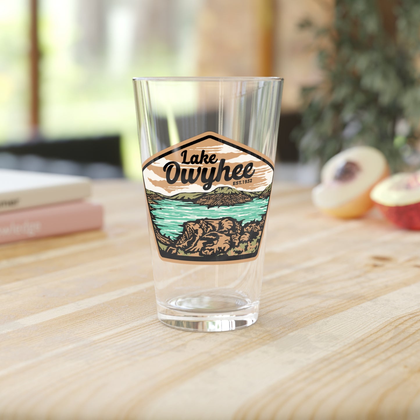 Lake Owyhee Patch Pint Glass, 16oz