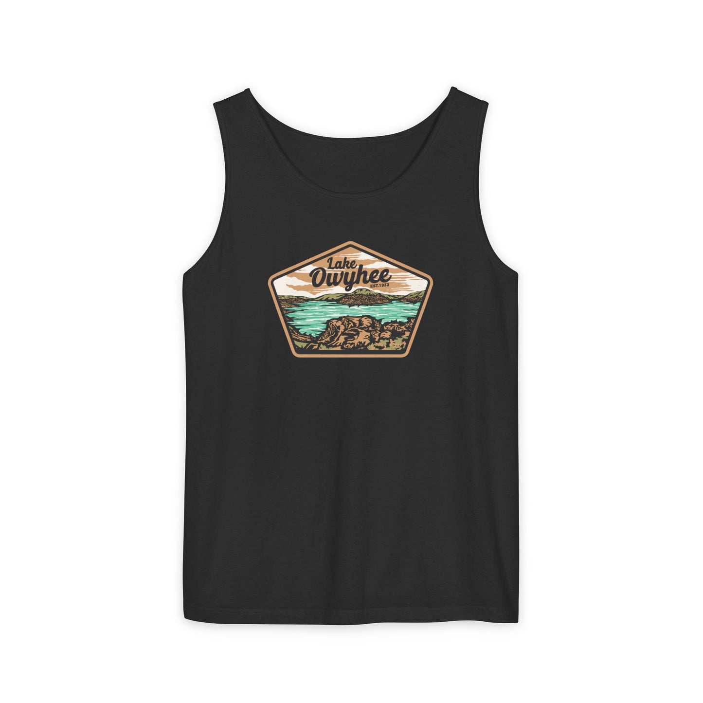 Lake Owyhee Patch Unisex Garment-Dyed Tank Top