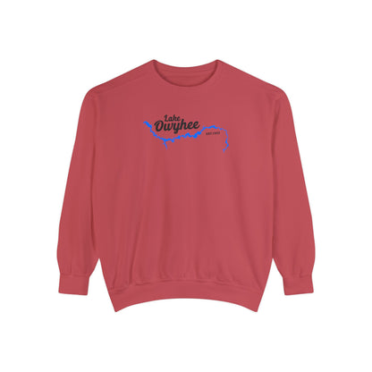 Lake Owyhee Outline Unisex Garment-Dyed Sweatshirt