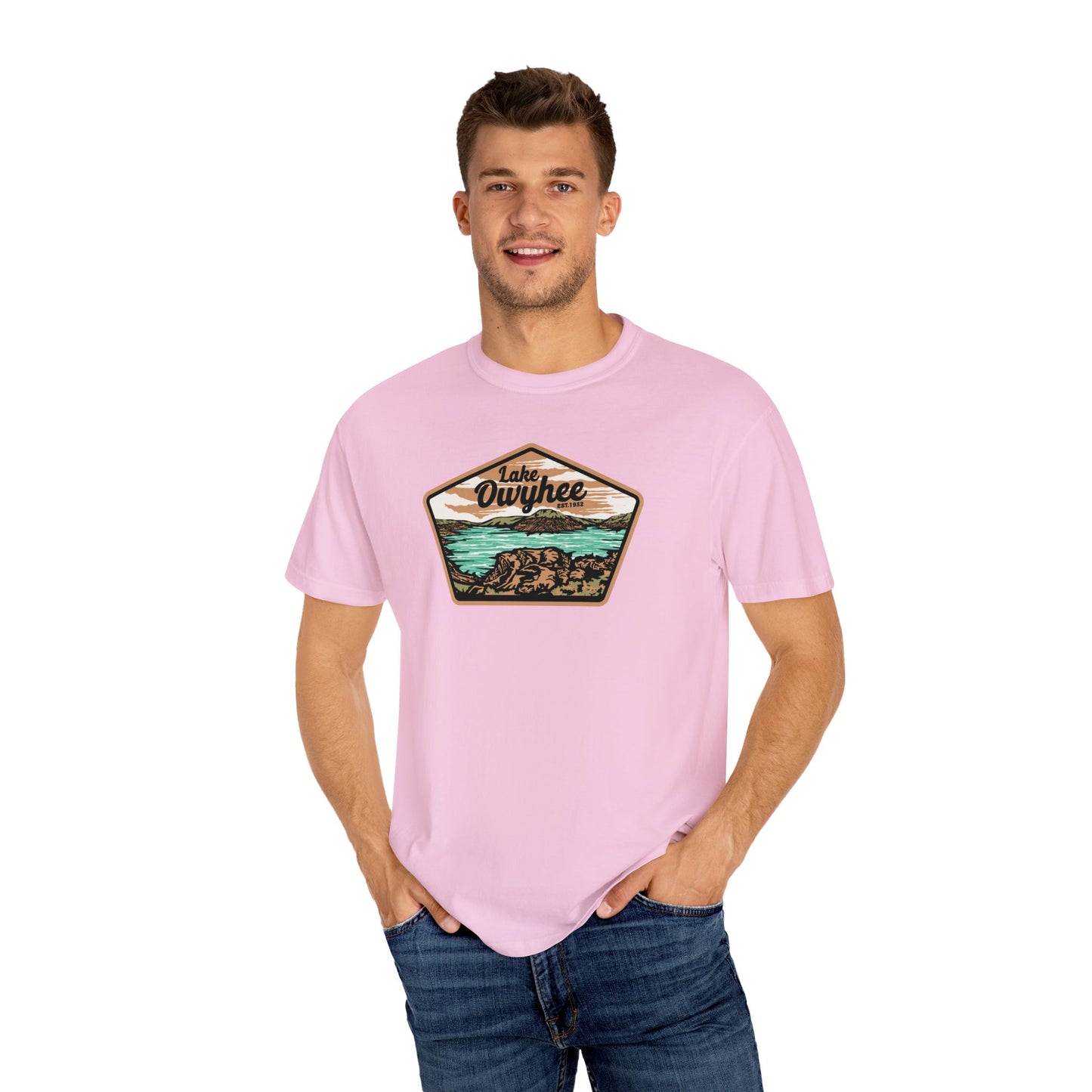 Lake Owyhee Patch Unisex Garment-Dyed T-shirt