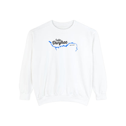 Lake Owyhee Outline Unisex Garment-Dyed Sweatshirt