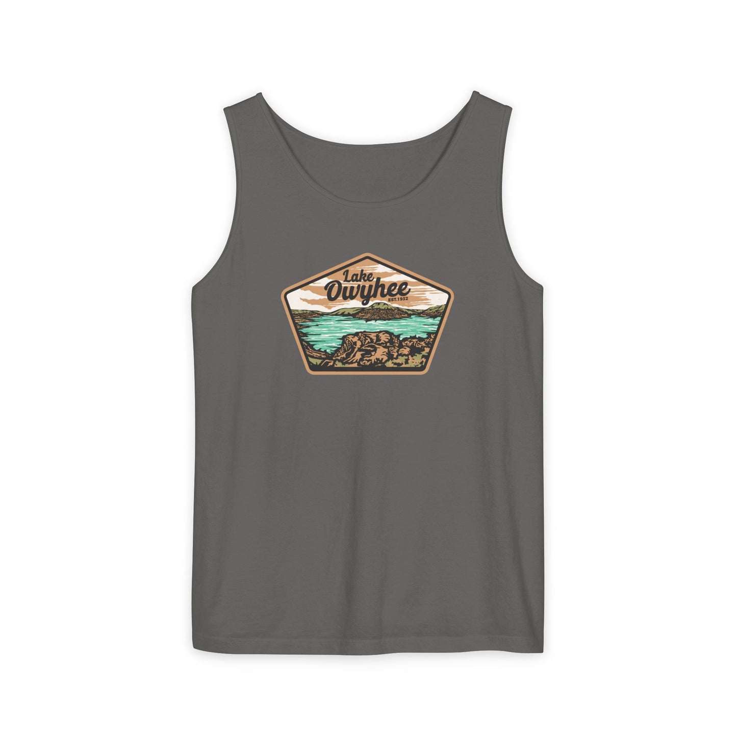 Lake Owyhee Patch Unisex Garment-Dyed Tank Top