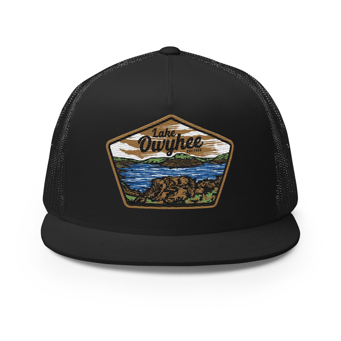 Lake Owyhee Flat Bill Trucker Patch Cap