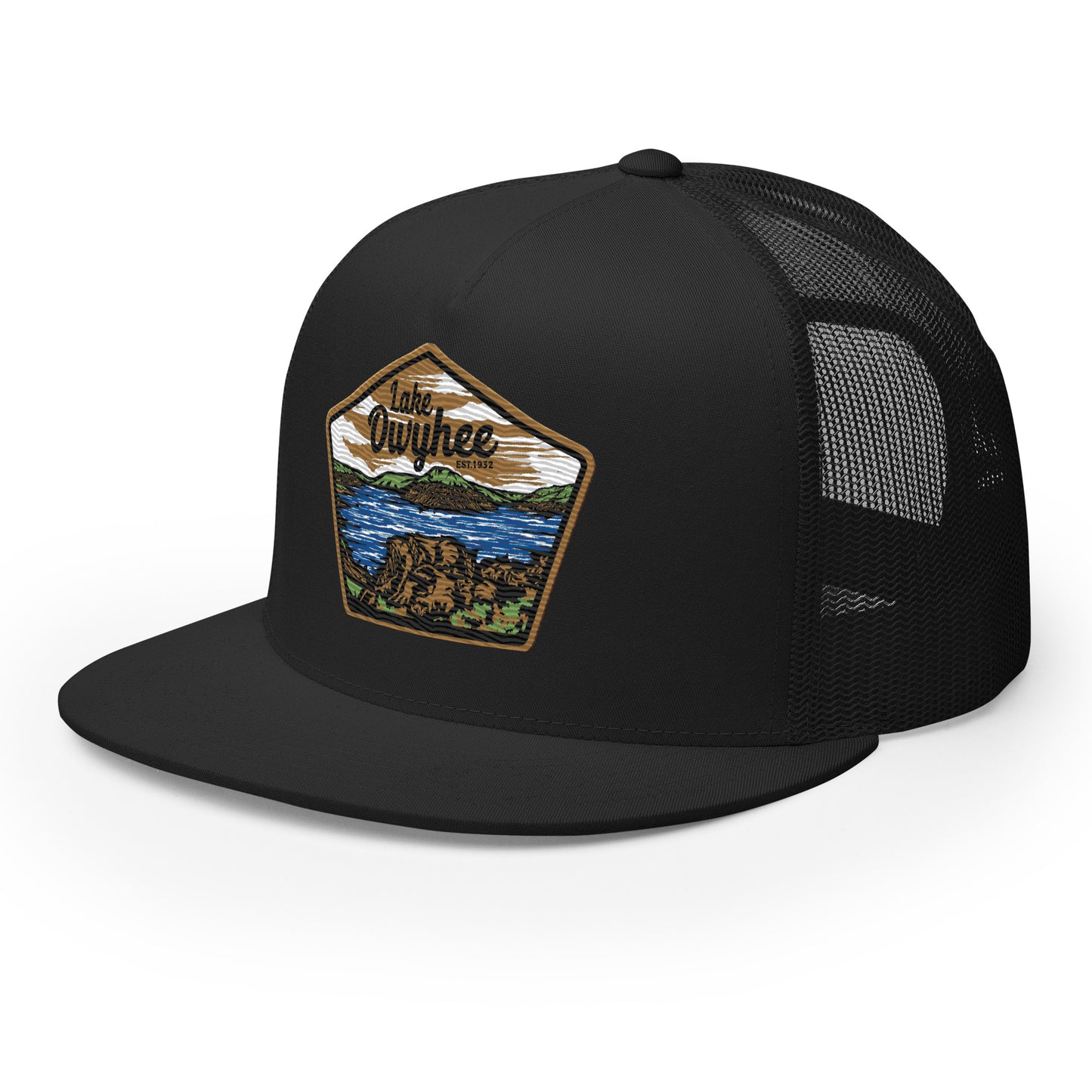 Lake Owyhee Flat Bill Trucker Patch Cap