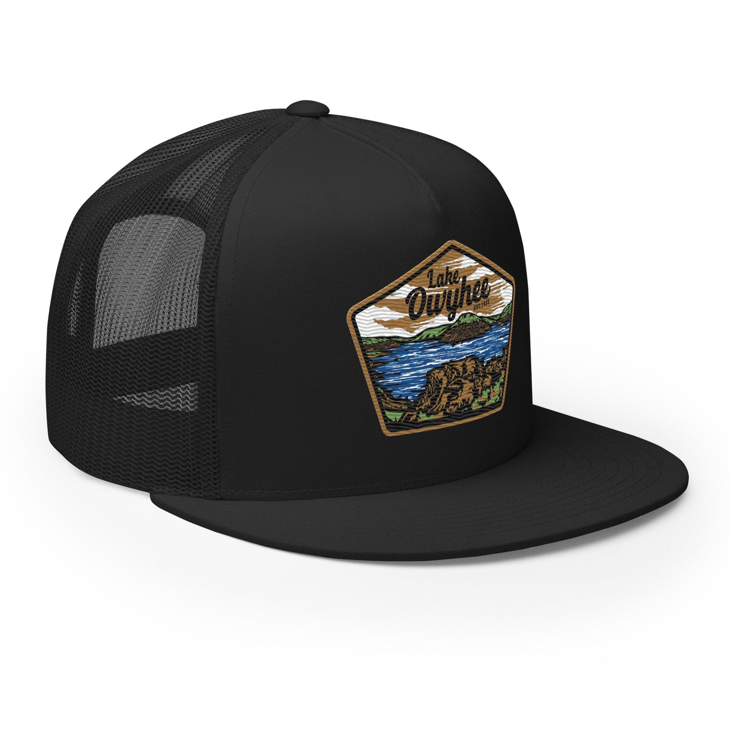 Lake Owyhee Flat Bill Trucker Patch Cap