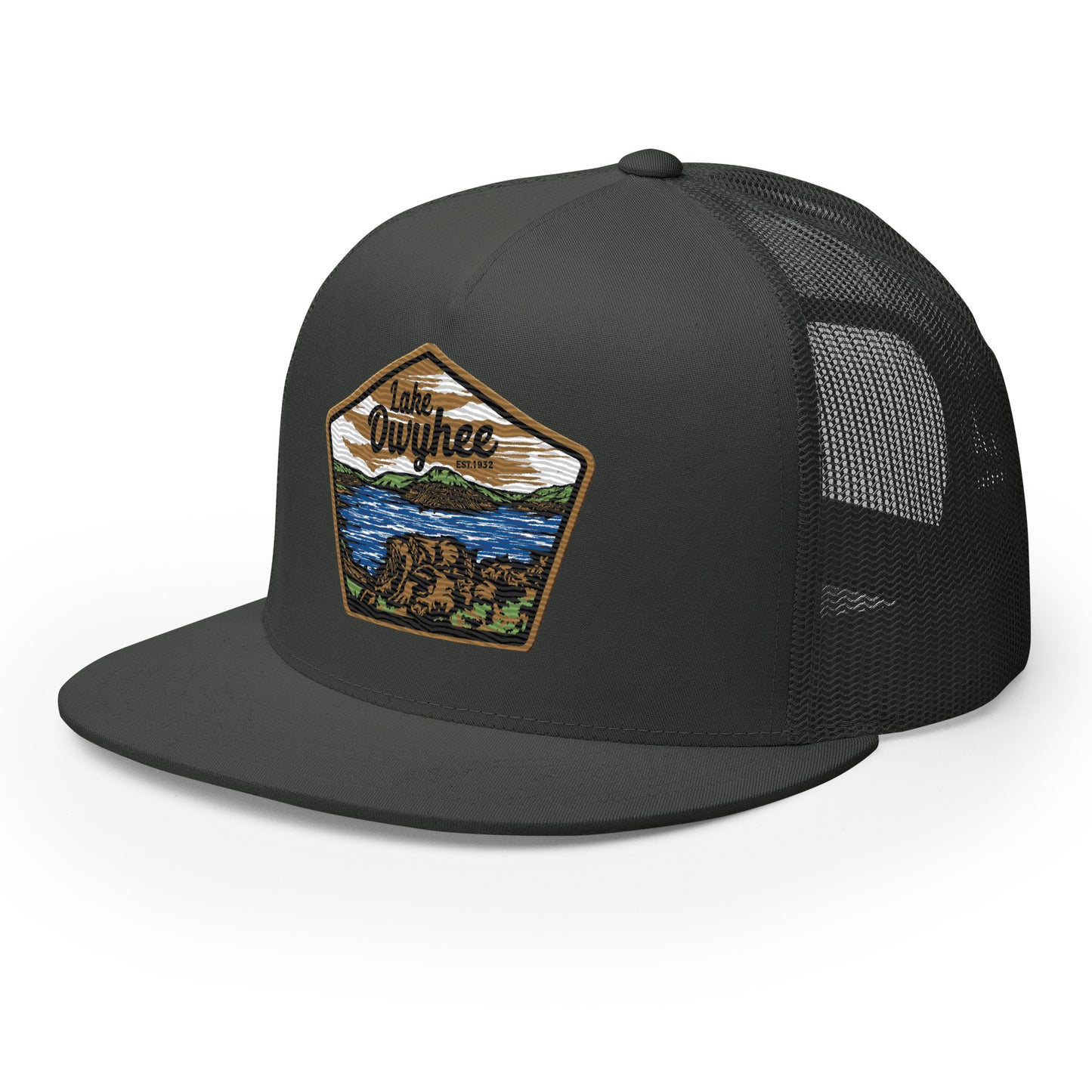 Lake Owyhee Flat Bill Trucker Patch Cap