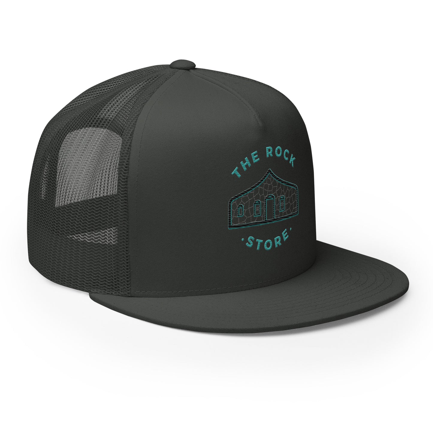 TRS Flat Bill Trucker Cap Colored Stitch