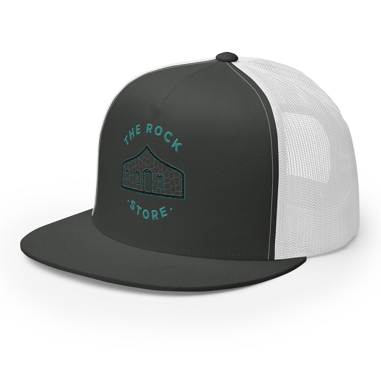 TRS Flat Bill Trucker Cap Colored Stitch