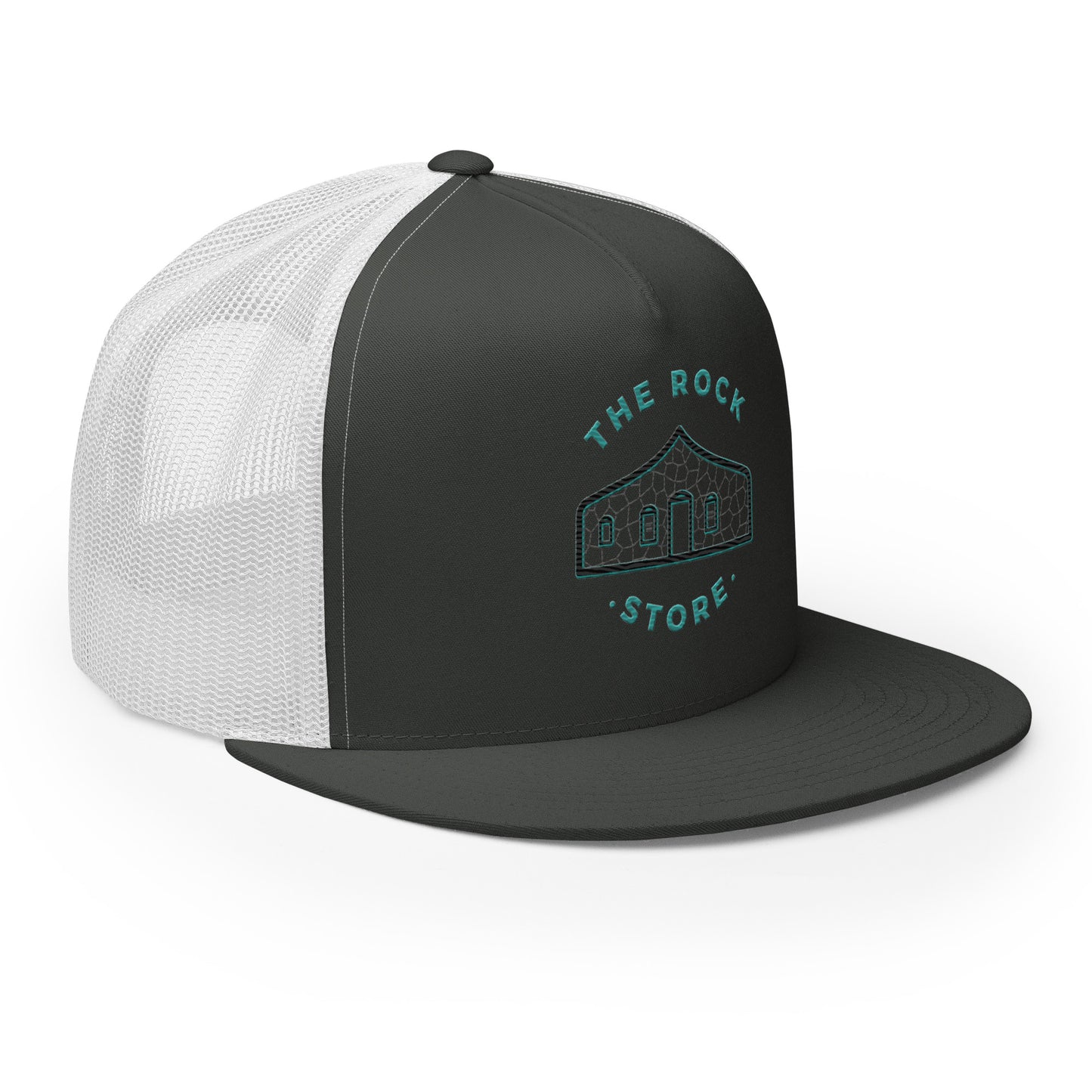 TRS Flat Bill Trucker Cap Colored Stitch