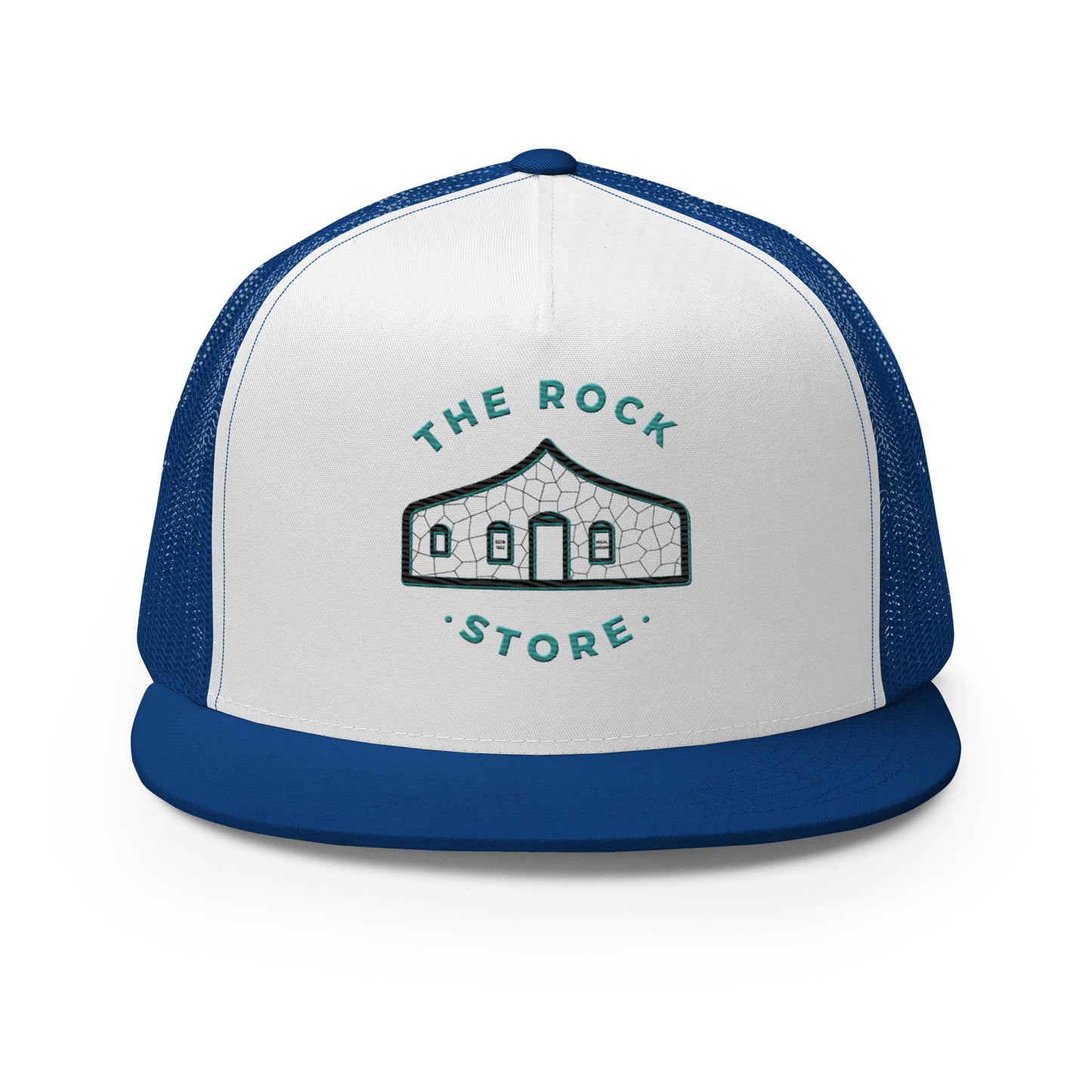 TRS Flat Bill Trucker Cap Colored Stitch