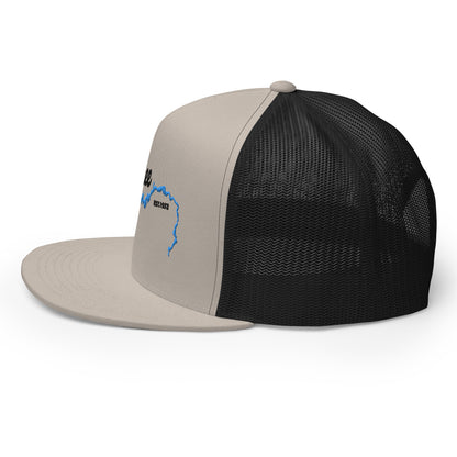 Lake Owyhee Trucker Cap Black Stitching