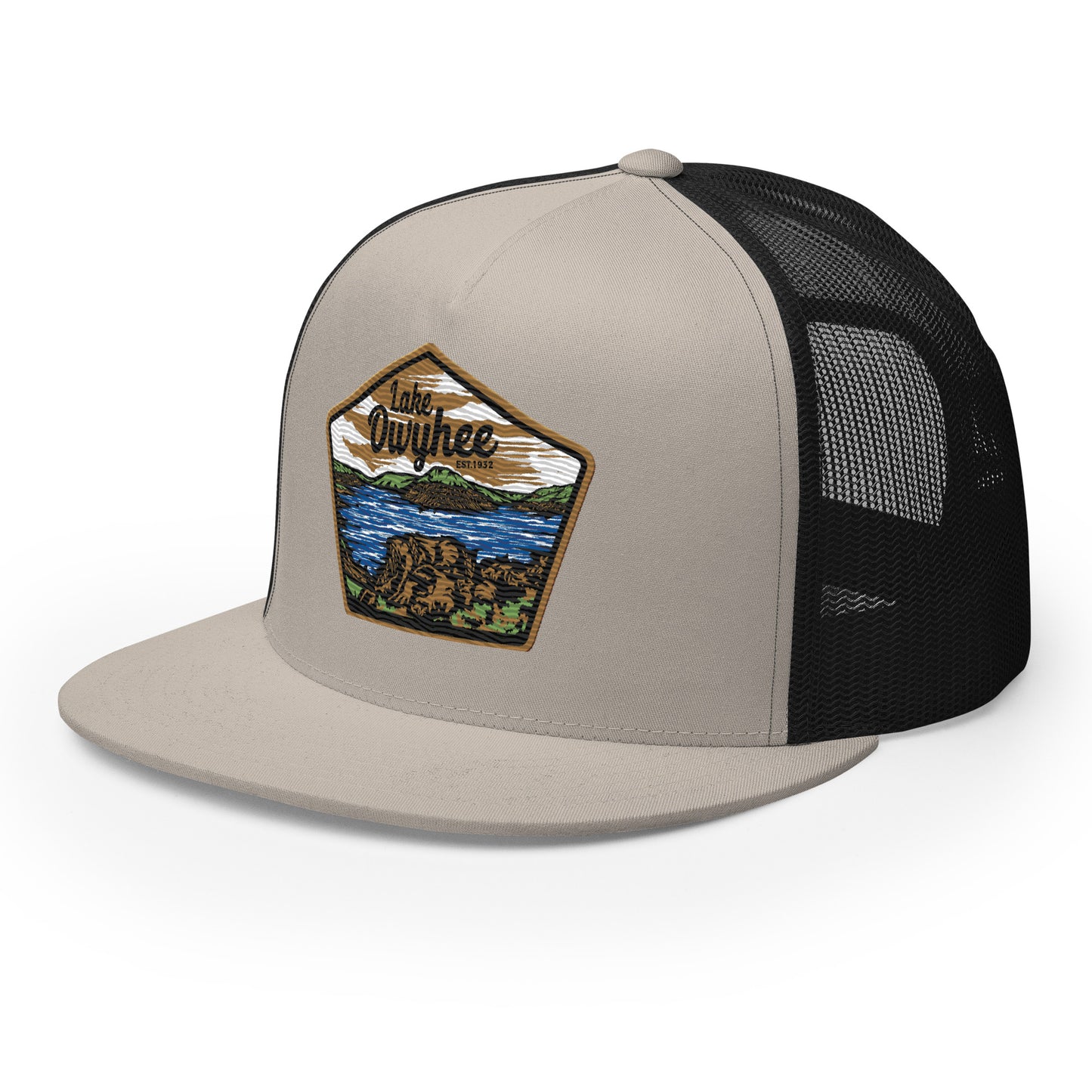 Lake Owyhee Flat Bill Trucker Patch Cap