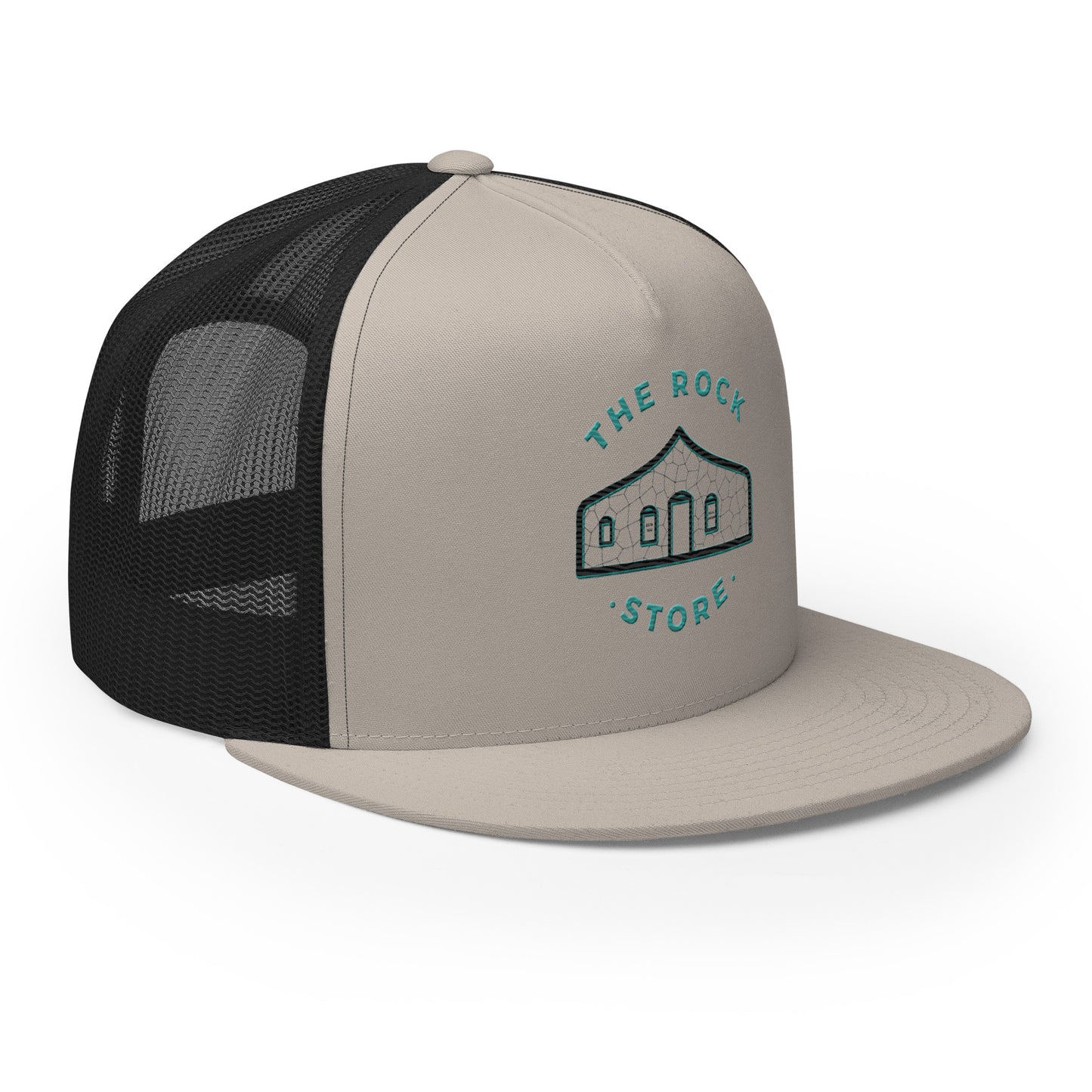 TRS Flat Bill Trucker Cap Colored Stitch