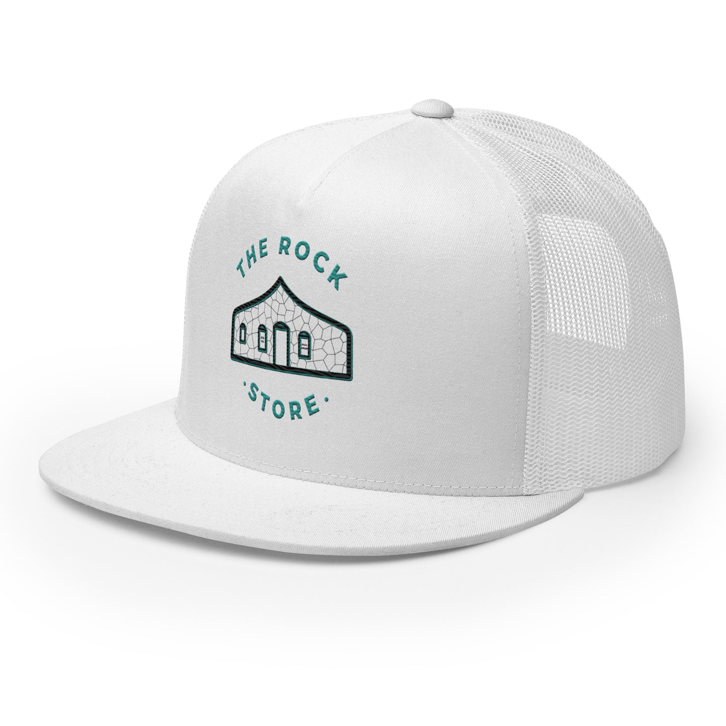 TRS Flat Bill Trucker Cap Colored Stitch