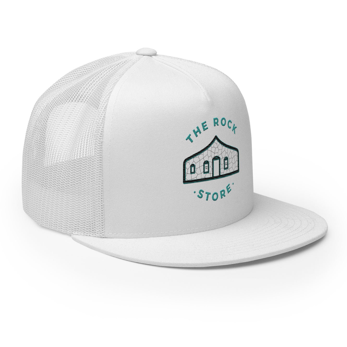 TRS Flat Bill Trucker Cap Colored Stitch