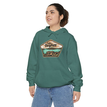 Lake Owyhee Patch Unisex Garment-Dyed Hoodie