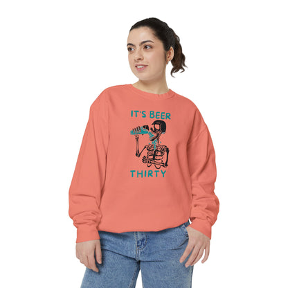 Beer Thirty Unisex Garment-Dyed Sweatshirt