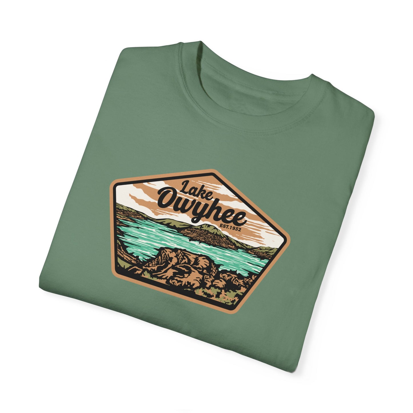 Lake Owyhee Patch Unisex Garment-Dyed T-shirt